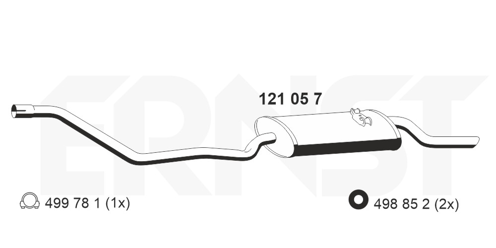 ERNST-APPARATEBAU Endschalldämpfer VW | WMShop