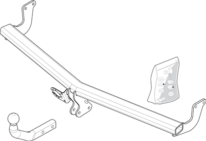 Anhängerkupplung starr