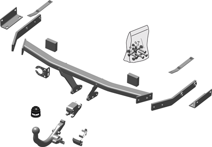 Anhängerkupplung abnehmbar