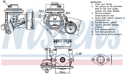 AGR-Ventil pneumatisch