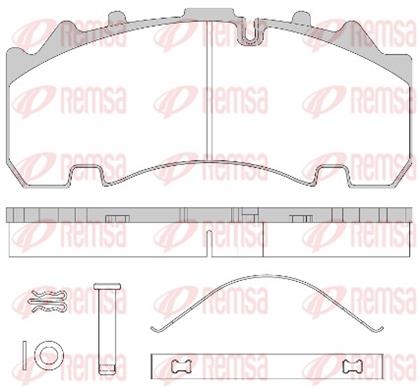 Bremsbelagsatz hinten