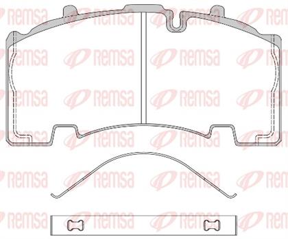 Bremsbelagsatz hinten
