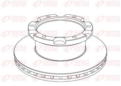 Bremsscheibe belüftet hinten