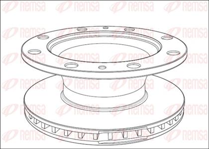 Bremsscheibe belüftet