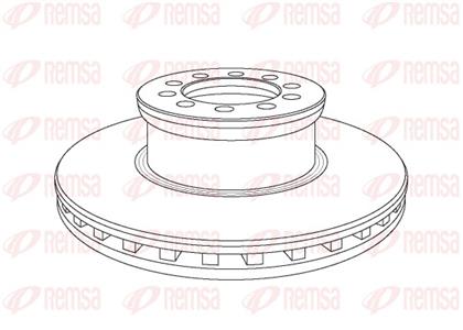 Bremsscheibe belüftet