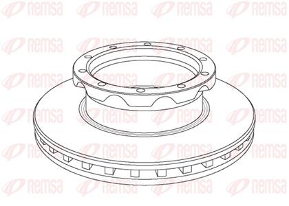 Bremsscheibe belüftet