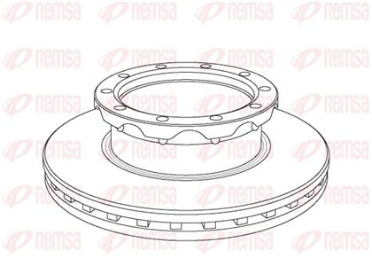 Bremsscheibe belüftet