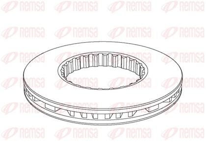 Bremsscheibe belüftet
