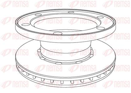 Bremsscheibe belüftet vorne