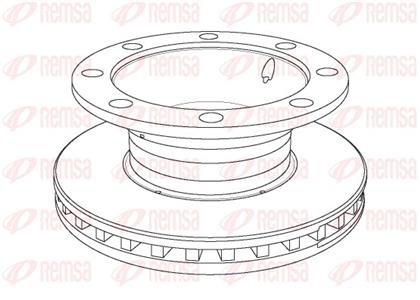 Bremsscheibe belüftet hinten
