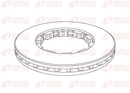 Bremsscheibe belüftet