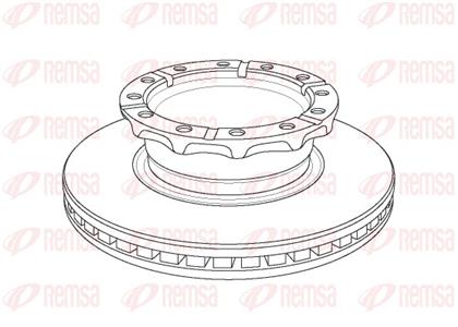 Bremsscheibe belüftet