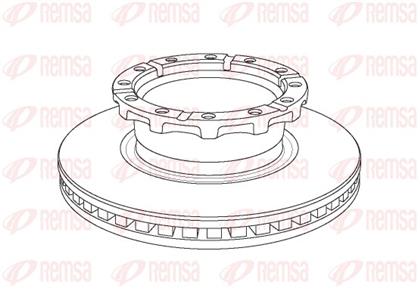 Bremsscheibe belüftet