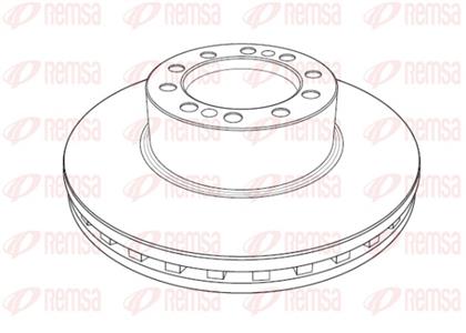 Bremsscheibe belüftet hinten DAF