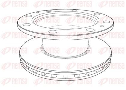 Bremsscheibe belüftet hinten