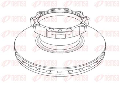 Bremsscheibe belüftet vorne