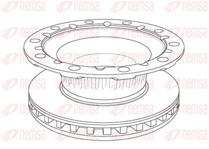 Bremsscheibe belüftet vorne