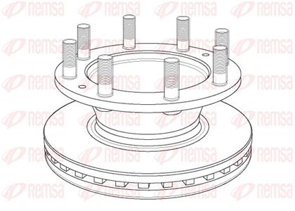 Bremsscheibe belüftet vorne