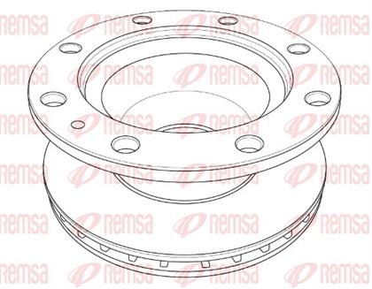 Bremsscheibe belüftet