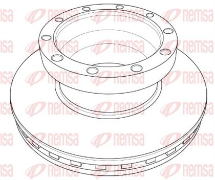 Bremsscheibe belüftet