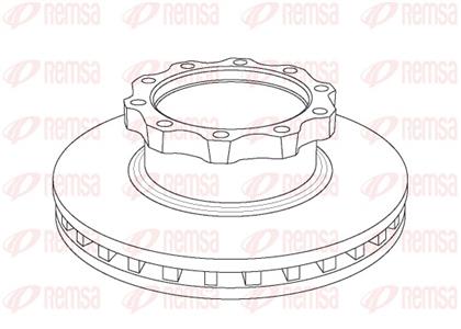 Bremsscheibe belüftet vorne