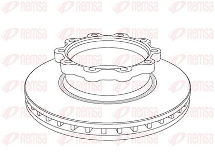 Bremsscheibe belüftet