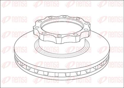 Bremsscheibe belüftet vorne