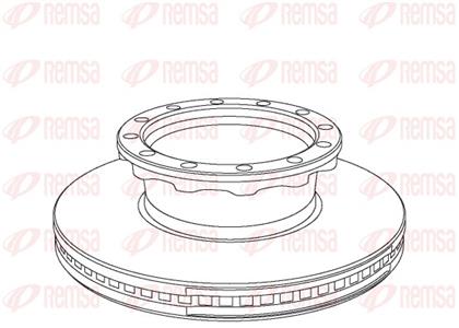 Bremsscheibe belüftet vorne