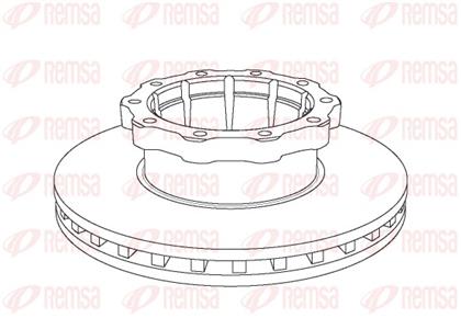 Bremsscheibe belüftet vorne