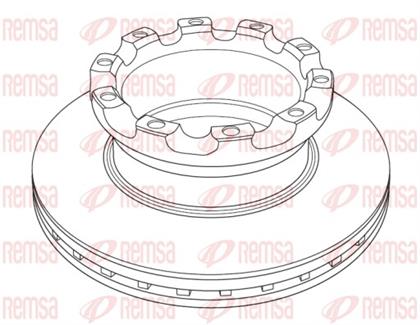 Bremsscheibe belüftet vorne