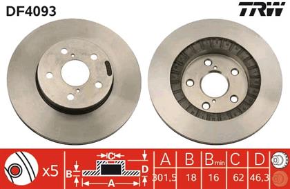 Bremsscheibe 17.9x302