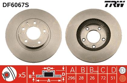Bremsscheibe belüftet vorne Mazda