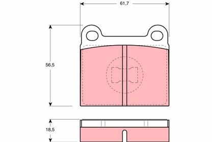 Bremsbelagsatz vorne