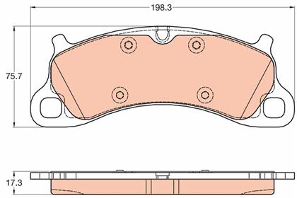 Bremsbelagsatz vorne Porsche