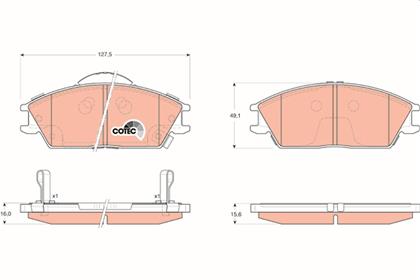 Bremsbelagsatz COTEC vorne Hyundai