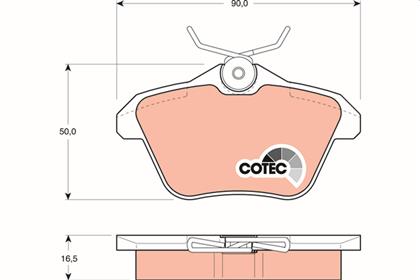 Bremsbelagsatz COTEC hinten