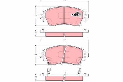 Bremsbelagsatz COTEC vorne Toyota