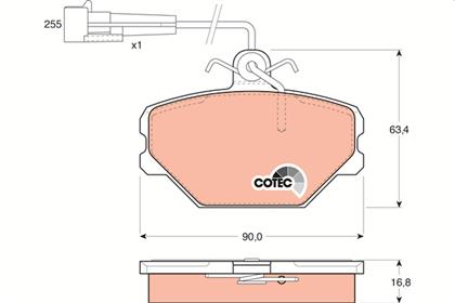 Bremsbelagsatz COTEC vorne