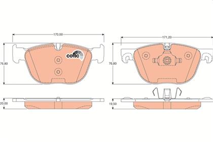 Bremsbelagsatz COTEC vorne BMW