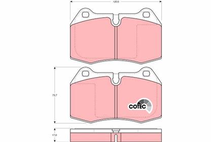 Bremsbelagsatz COTEC vorne