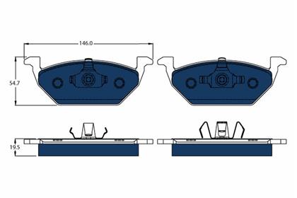 Bremsbelagsatz vorne