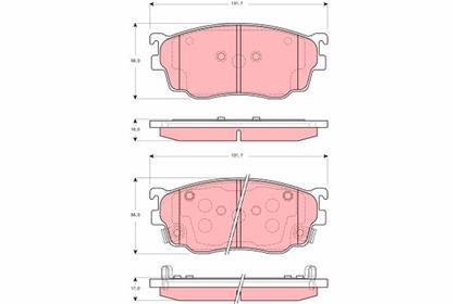 Bremsbelagsatz vorne Mazda