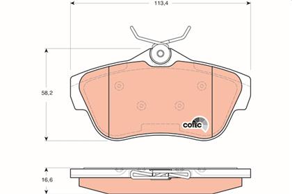 Bremsbelagsatz COTEC hinten