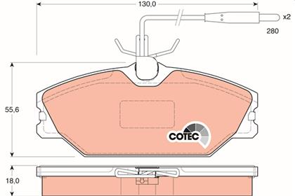 Bremsbelagsatz COTEC vorne