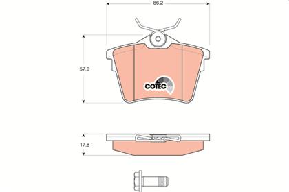 Bremsbelagsatz COTEC hinten