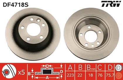 Bremsscheibe belüftet hinten VW
