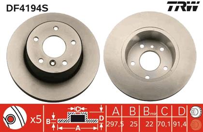 Bremsscheibe belüftet vorne Land Rover
