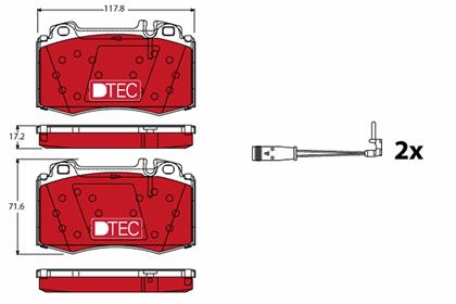 Bremsbelagsatz vorne