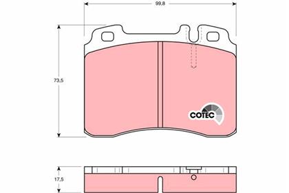 Bremsbelagsatz COTEC Mercedes