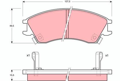 Bremsbelagsatz vorne Subaru